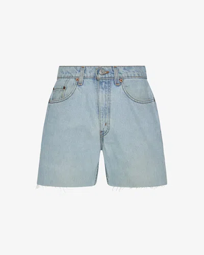 Ali Grace Aligrace Long Baggy Short In Blue