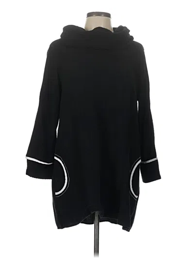 Pre-owned Ali Miles 3/4 Sleeve Top Black Cowl Neck Tops