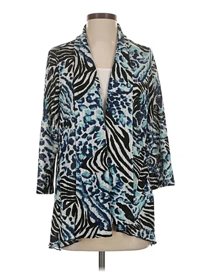 Pre-owned Ali Miles Kimono In Blue