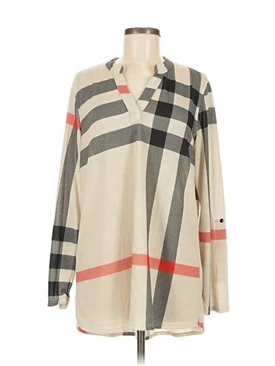 Pre-owned Ali Miles Long Sleeve T-shirt In Brown