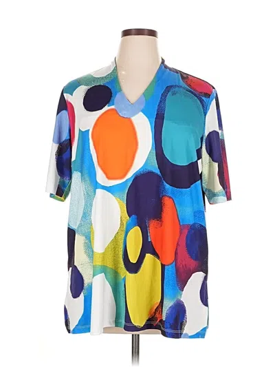 Pre-owned Ali Miles Short Sleeve T-shirt In Blue