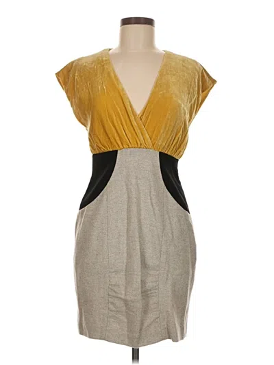 Pre-owned Ali Ro Cocktail Dress In Gold