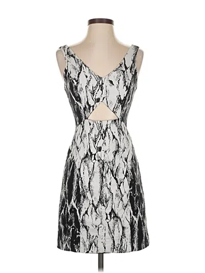 Pre-owned Ali Ro Cocktail Dress In Silver