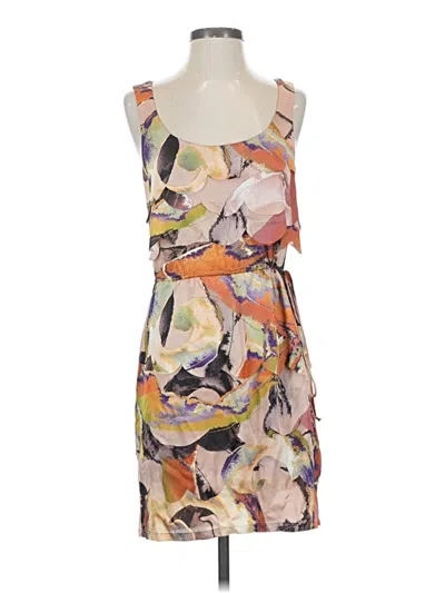 Pre-owned Ali Ro Cocktail Dress In Tan