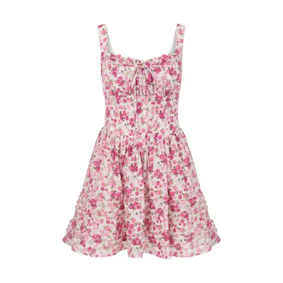 Alia Studio Women's Pink Bell Flower Dress