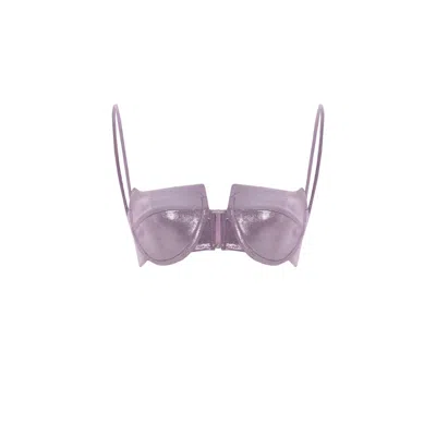 Alia Studio Women's Pink / Purple Nora Croptop Lilac In Pink/purple