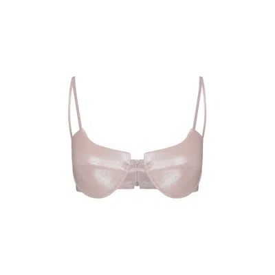 Alia Studio Women's Pink / Purple Nora Croptop Powder Pink In Pink/purple