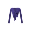 Alia Studio Women's Pink / Purple Oleria Purple Croptop In Pink/purple