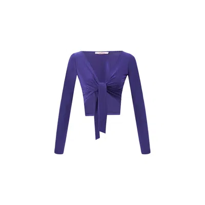 Alia Studio Women's Pink / Purple Oleria Purple Croptop In Pink/purple