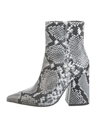 Pre-owned Alias Mae Animal Print Boots In Grey