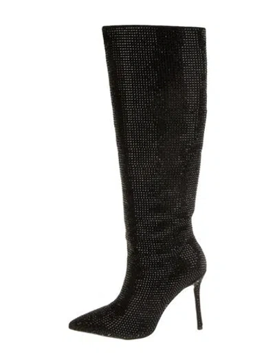 Pre-owned Alias Mae Crystal Crystal Embellishments Boots In Black