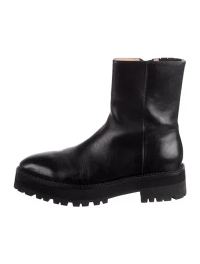 Pre-owned Alias Mae Leather Boots In Black