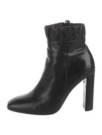 Pre-owned Alias Mae Leather Boots In Black