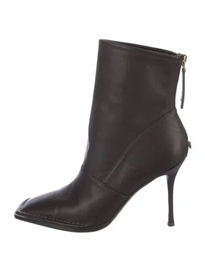 Pre-owned Alias Mae Leather Boots In Brown