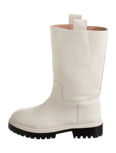 Pre-owned Alias Mae Leather Boots In Neutral