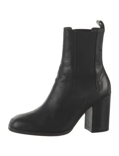 Pre-owned Alias Mae Leather Chelsea Boots In Black