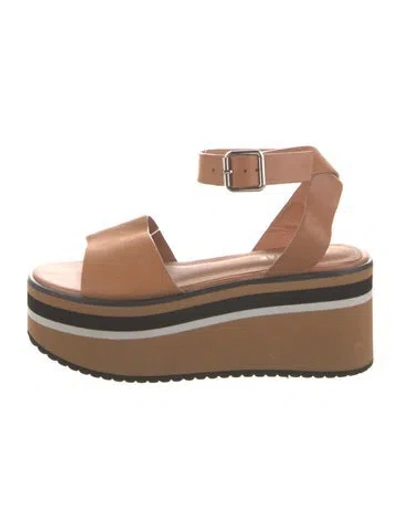 Pre-owned Alias Mae Leather Sandals In Multi