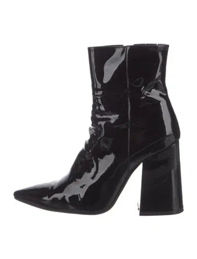 Pre-owned Alias Mae Patent Leather Boots In Black