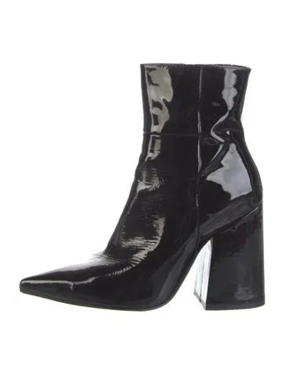 Pre-owned Alias Mae Patent Leather Boots In Black