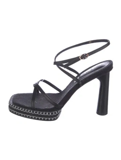 Pre-owned Alias Mae Sandals In Black