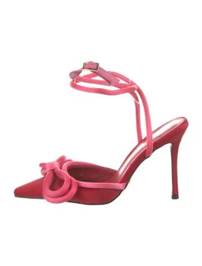 Pre-owned Alias Mae Satin D'orsay Pumps In Multi