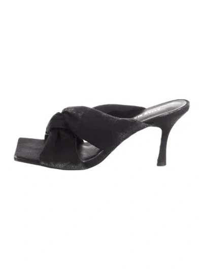 Pre-owned Alias Mae Suede Sandals In Black