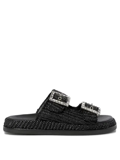 Alibi Double-buckle Flat Sandals