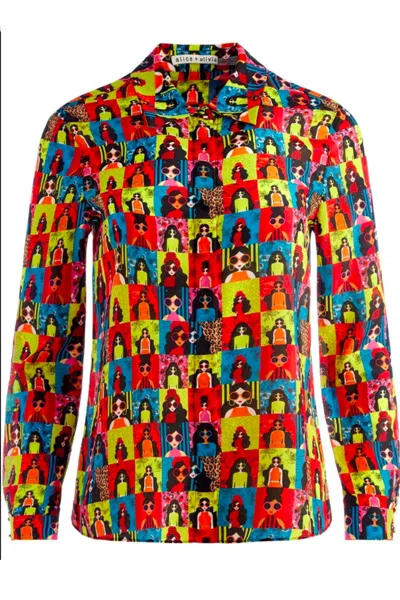 Alice---olivia Alice + Olivia Top In Fantasia