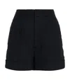ALICE AND OLIVIA ALICE + OLIVIA LINEN-BLEND CONRY CUFF SHORTS
