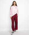 Alice And Olivia A+o X Big Feelings Athena Oversized Hoodie In Pink