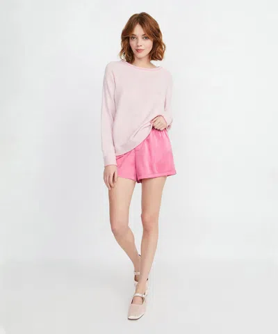 Alice And Olivia A+o X Big Feelings Jenny Boxer In Pretty Pink