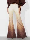 Alice And Olivia A+o X Bronco Sb Bell Jean In Brown