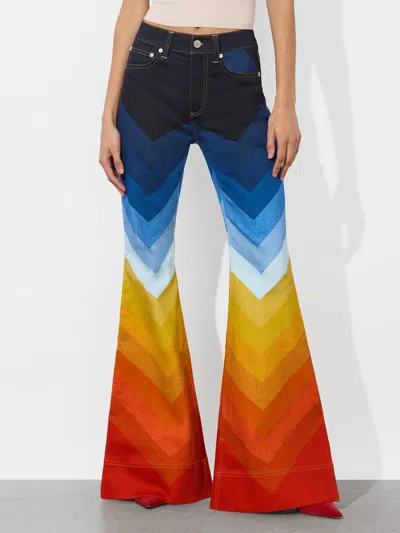 Alice And Olivia A+o X Bronco Sb Bell Jean