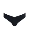 Alice And Olivia A+o X Commando Classic Thong In Black