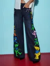 Alice And Olivia A+o X Grateful Dead Amazing Jean In Blue