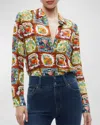 Alice And Olivia Willa Placket Top A Summer Day In A Summer Day