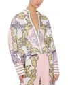 Alice And Olivia Lane Oversized Button Down In Day Dreamer