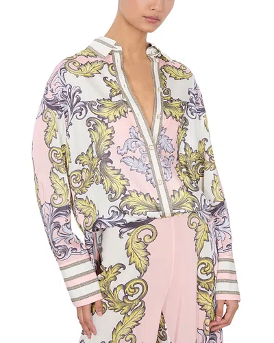 ALICE AND OLIVIA ALICE AND OLIVIA LANE OVERSIZED BUTTON DOWN SHIRT