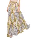 Alice And Olivia Acanthus Print Maxi Skirt In Day Dreamer