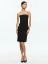 Alice And Olivia Ada Midi Dress In Black/off White