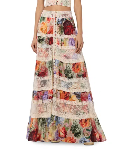 ALICE AND OLIVIA ALICE AND OLIVIA ADIRA TIERED MAXI SKIRT