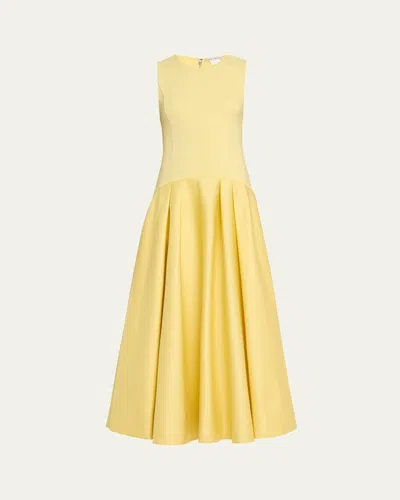 ALICE AND OLIVIA ADLEY DROP-WAIST MIDI DRESS
