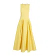 Alice And Olivia Alice + Olivia Adley Cotton Long Dress In Yellow