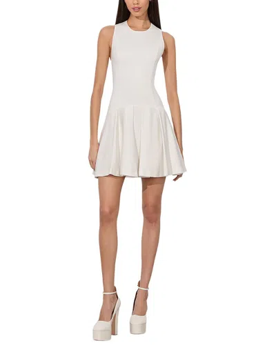 Alice And Olivia Adley Flare Dress In Neutral