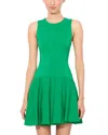 Alice And Olivia Adley Pleated Sleeveless Mini Dress