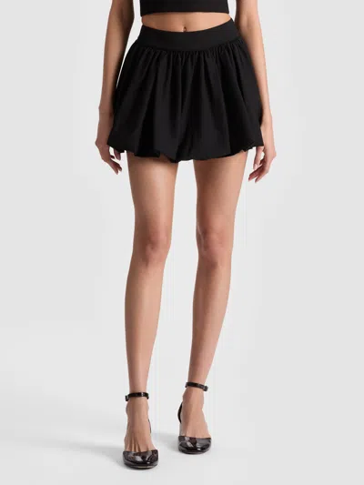 Alice And Olivia Agnes Bubble Skort In Black