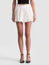 Alice And Olivia Agnes Bubble Skort In White