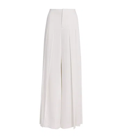 Alice And Olivia Ainslie Wide-leg Trousers In White