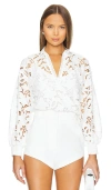 ALICE AND OLIVIA AISLYN BLOUSE