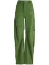 Alice And Olivia Akers Oversized Cargo Pant In Green